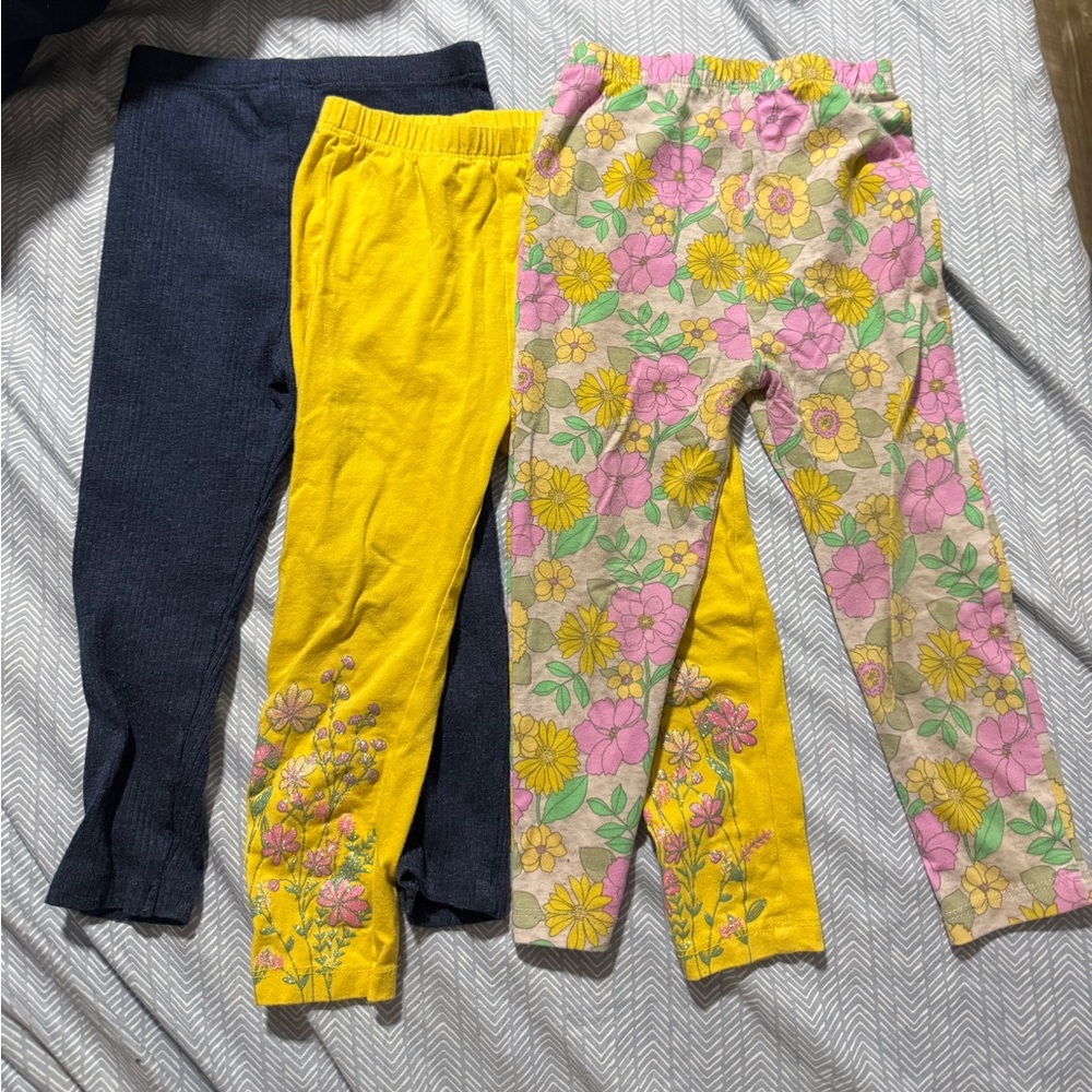 Girls 24M Laughing Llama 3 piece leggings